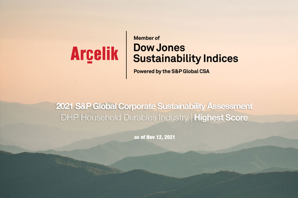 Arçelik achieved once again the highest score in the DHP Household Durables Industry Image